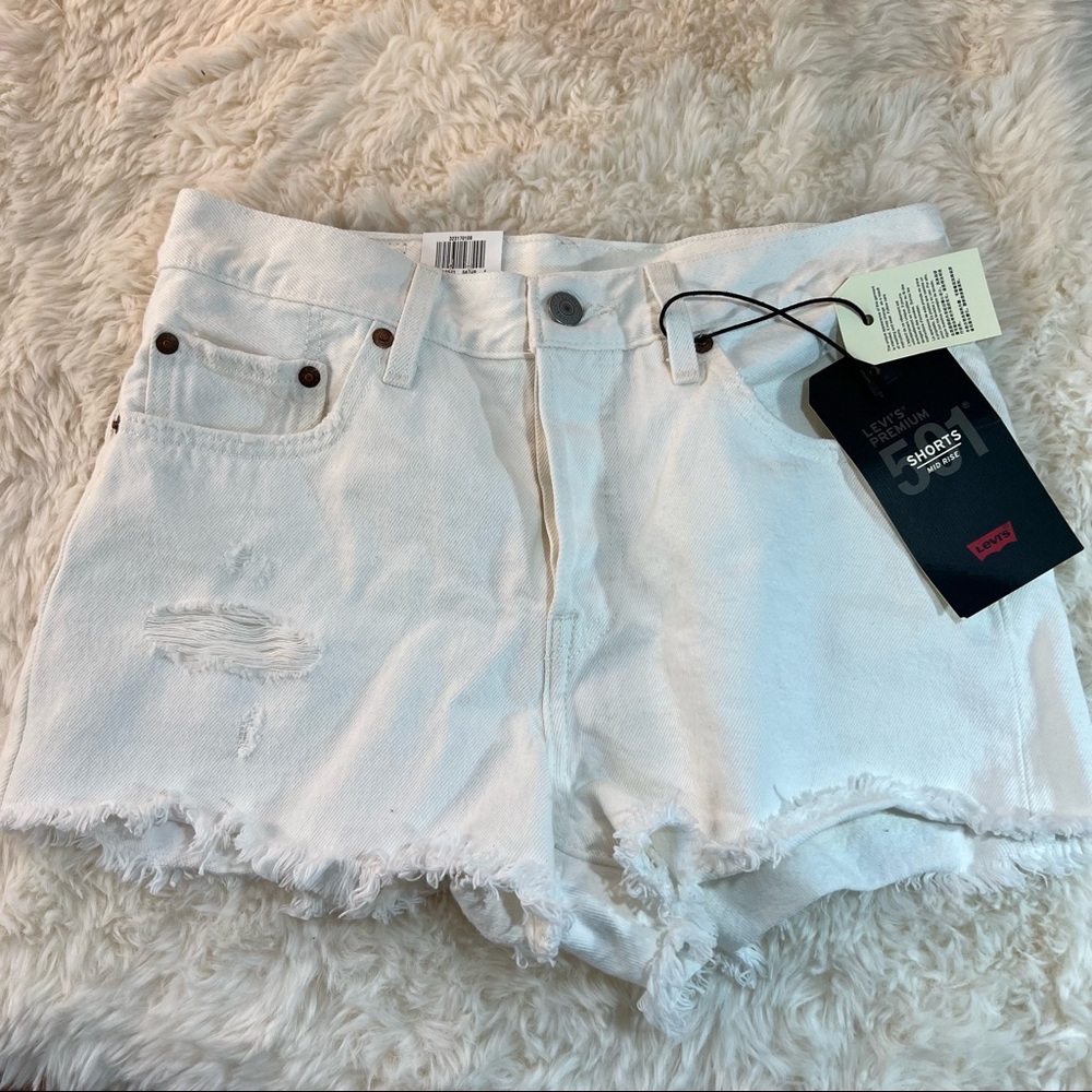 Levi’s premium 501 Jean Shorts White